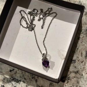 Silver Amethyst Necklace
